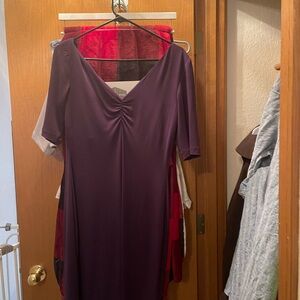 Purple polyester dress